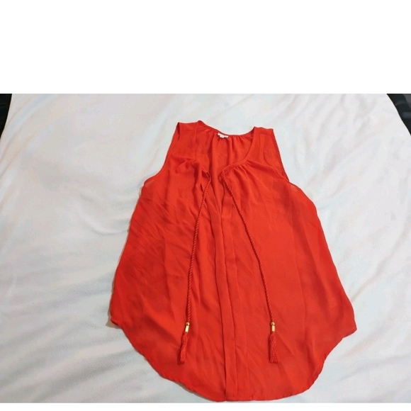 Marisol Tops - Vibrant Sleeveless Red Tank Top